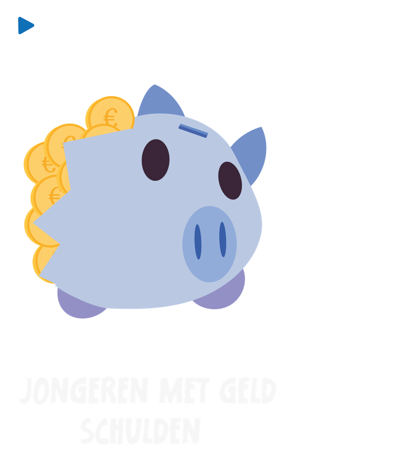 Illustratie van een spaarpot uit een animatie over jongeren en geld